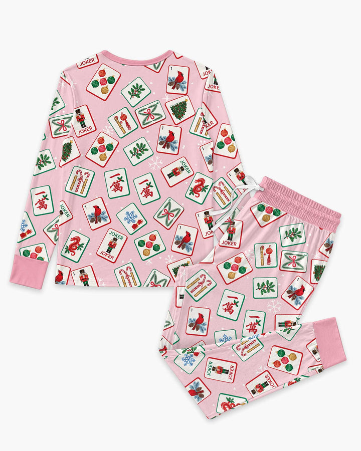 Christmas Mahjong  Bamboo Women Pajama Set