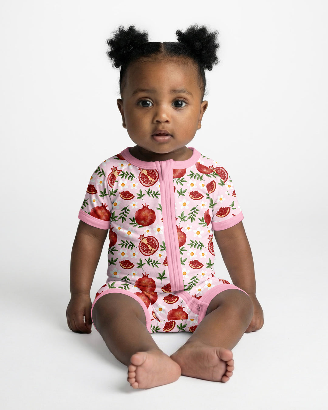 Pomegranate Garden Joy Family Matching Bamboo Shorty Zippy