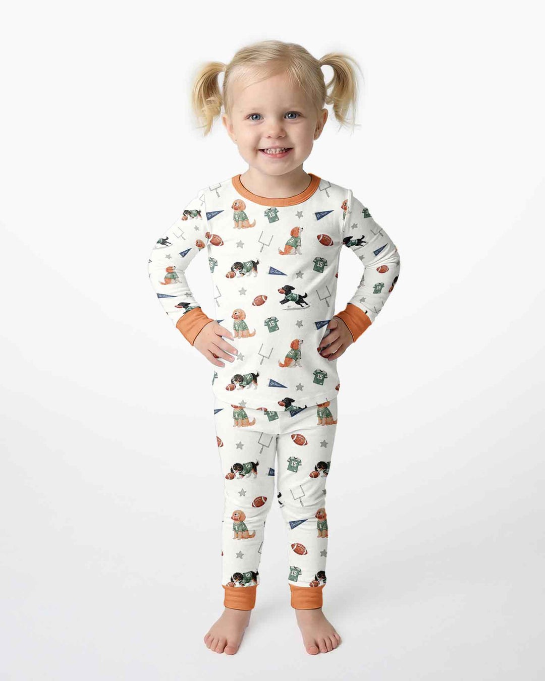 Template Bamboo Two Piece Long Sleeve Pyjamas Set