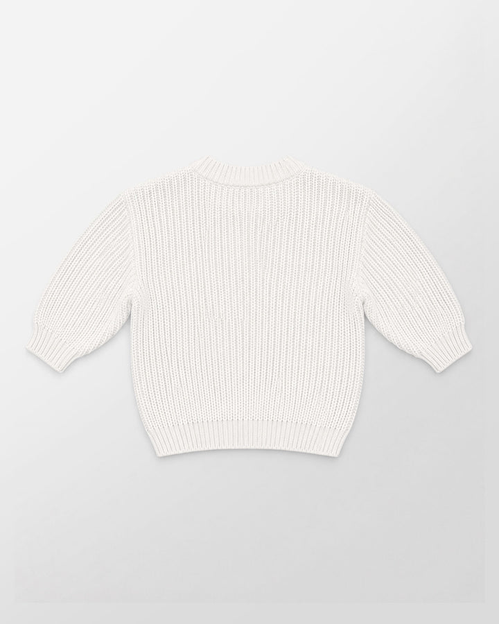 Embroidered Baby Name Bamboo Knit Sweater Bubble