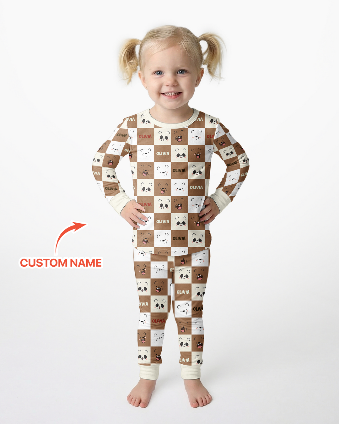 I Am Baby Bears Bamboo Two Piece Long Sleeve Pajama Set