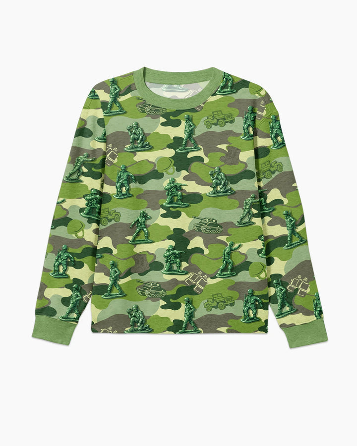 Green Army Men Bamboo Men's Pajama Set
