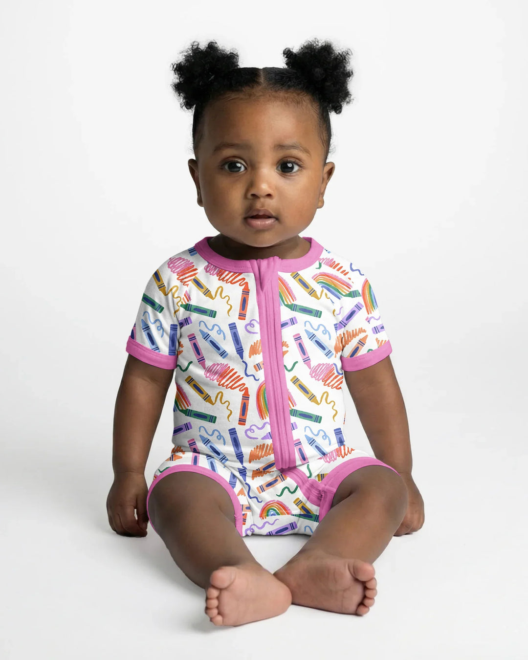 Crayon Chaos Bamboo Shorty Zippy