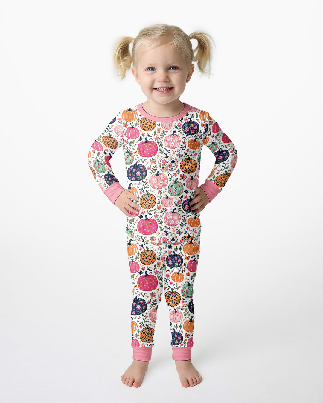Template Bamboo Two Piece Long Sleeve Pyjamas Set