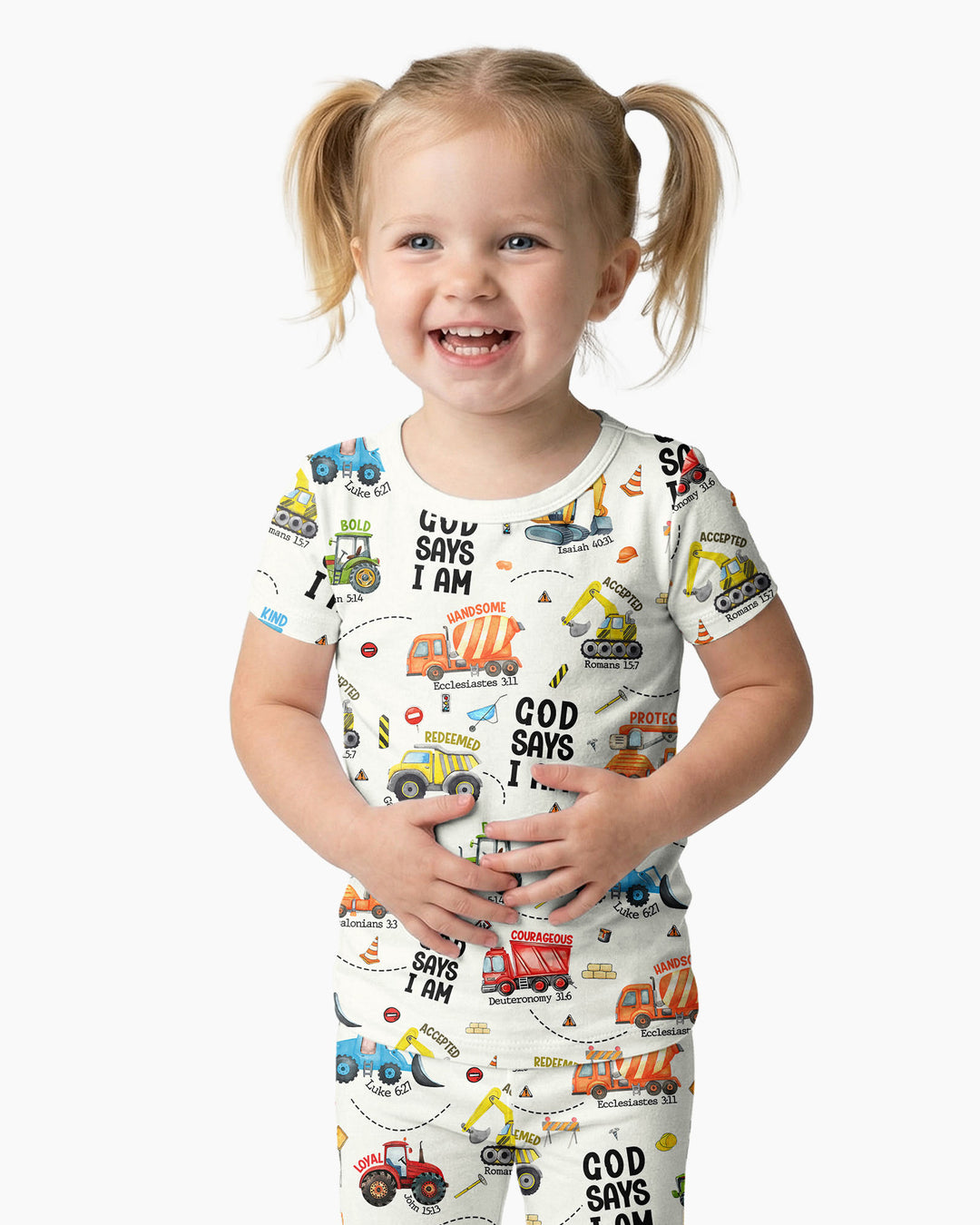 God Says I Am Bamboo Two Piece Short Sleeve Pyjamas Set