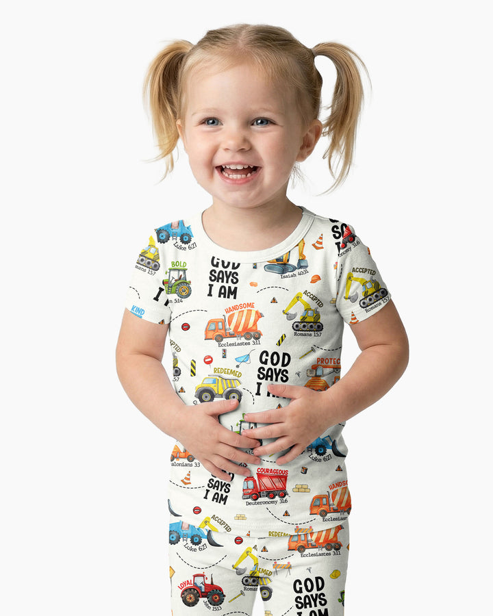 God Says I Am Bamboo Two Piece Short Sleeve Pyjamas Set