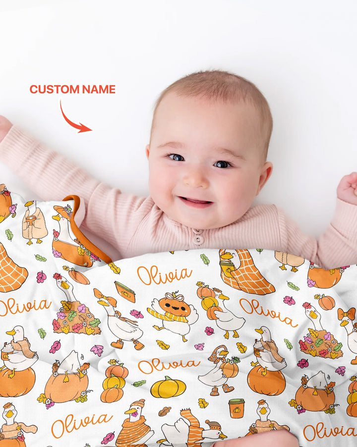 Fall Silly Goose Bamboo Blanket