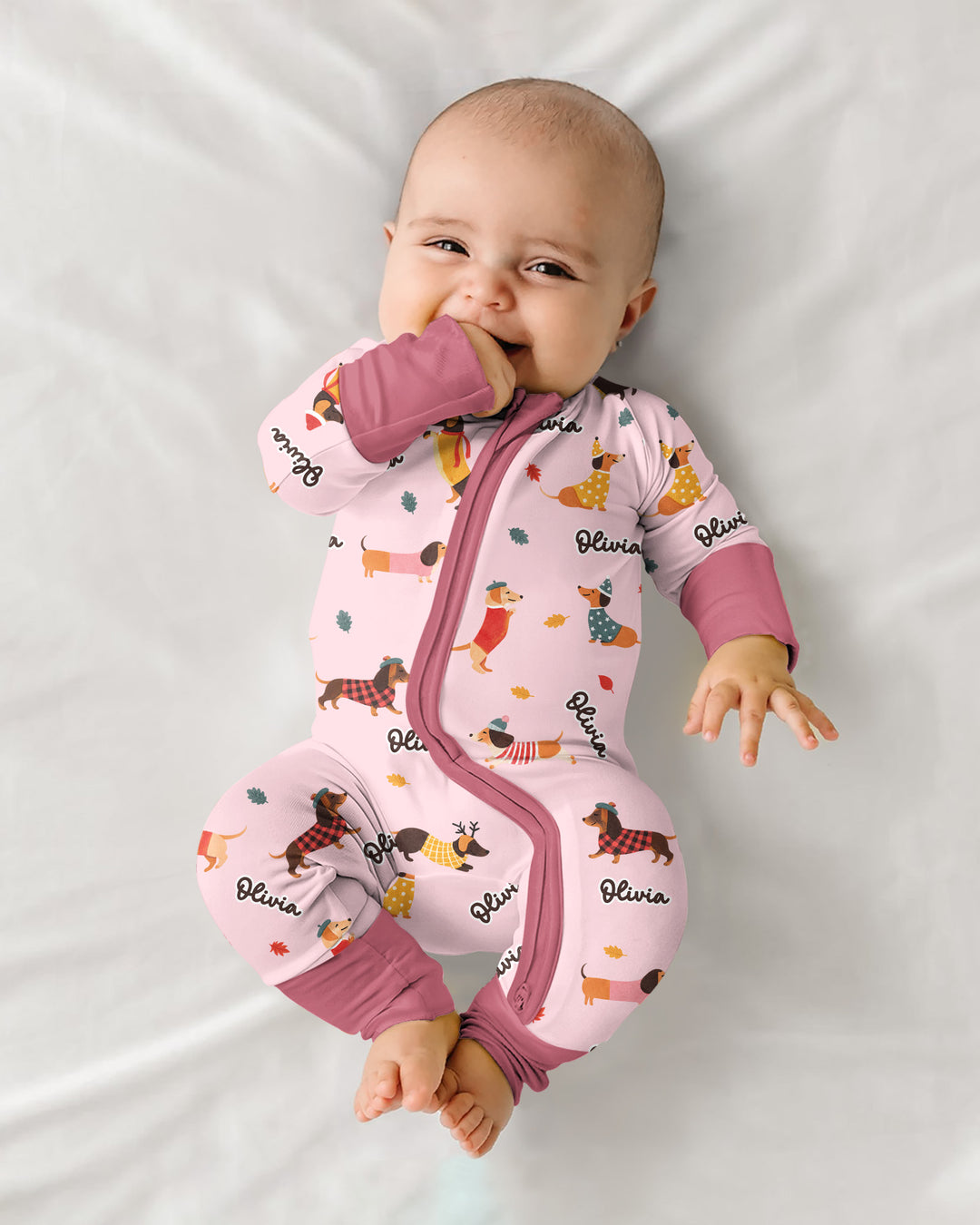 Autumn Dachshund Kids Bamboo Convertible Zippy