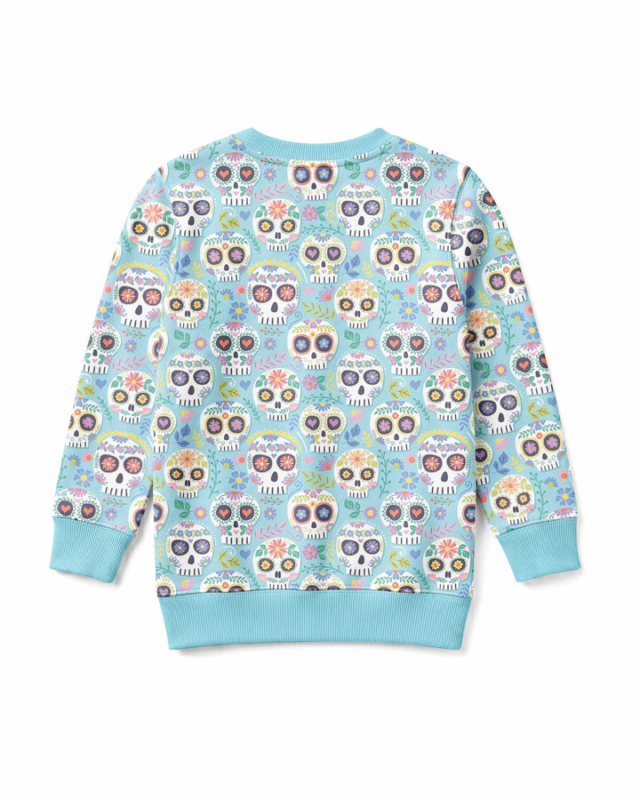 Floral Skull Bamboo Crewneck Sweatshirt