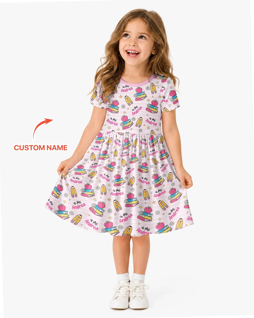 First Day of School Bamboo Twirl Dress