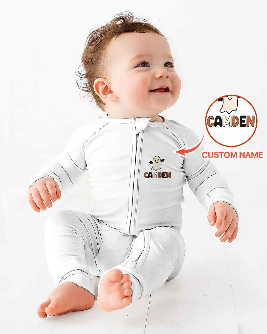 Personalized One Spooky Dude Bamboo Convertible Zippy
