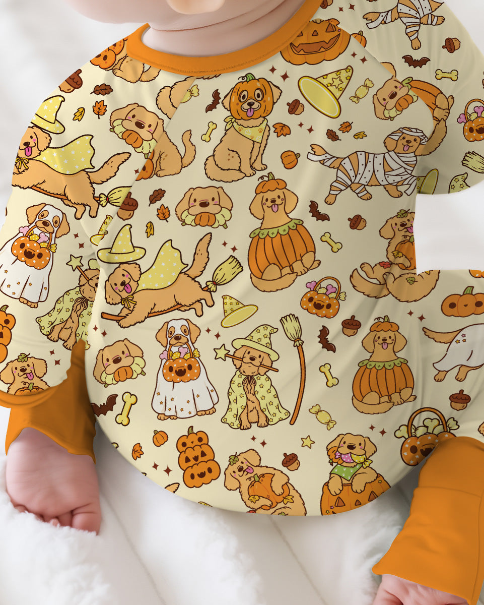 Spooky Golden Pups Bamboo Convertible Zippy