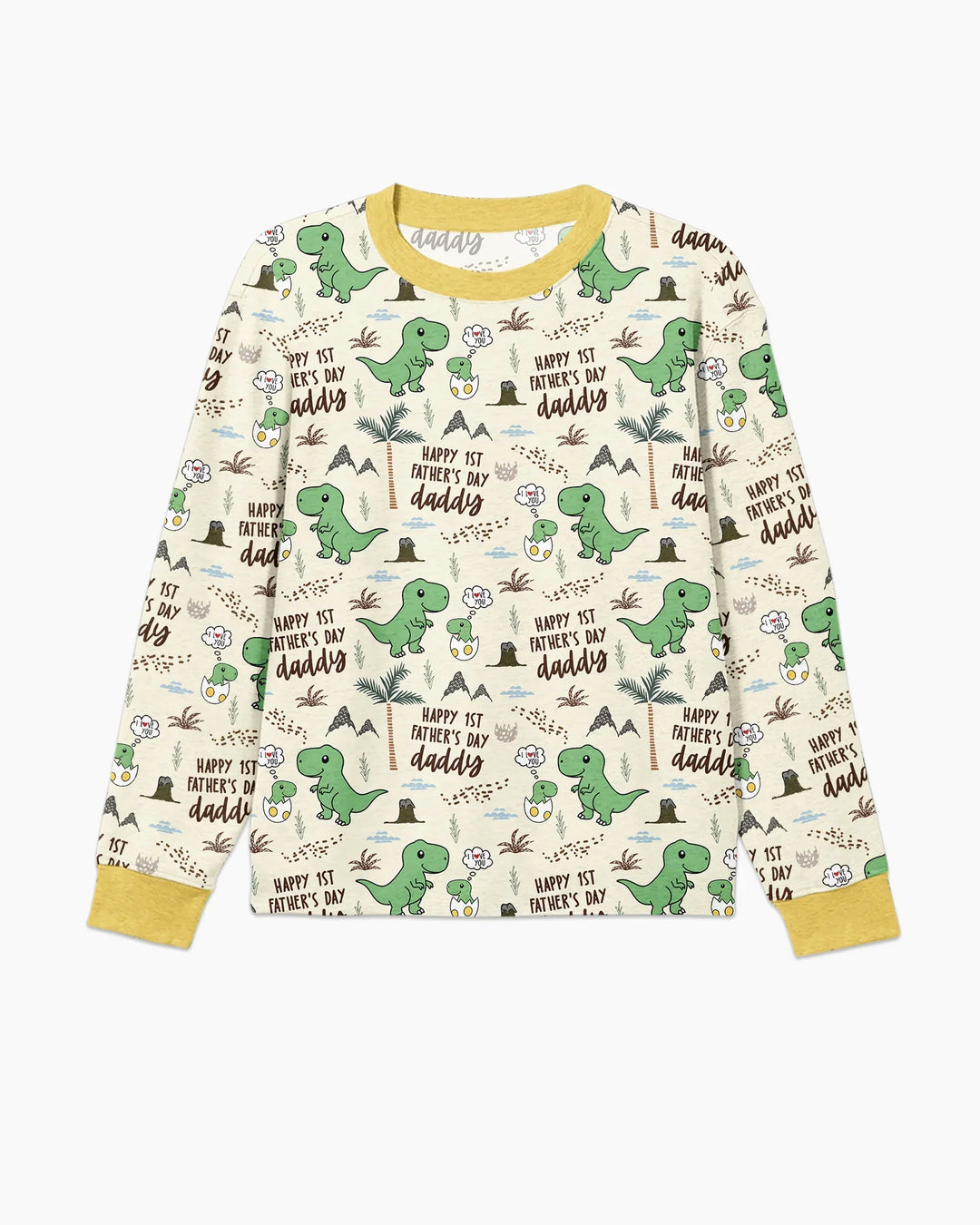 First Father's Day Daddysaurus Bamboo Men's Pajama Set