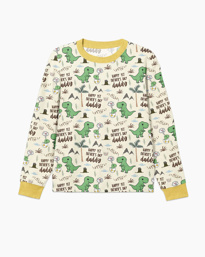 First Father's Day Daddysaurus Bamboo Men's Pajama Set