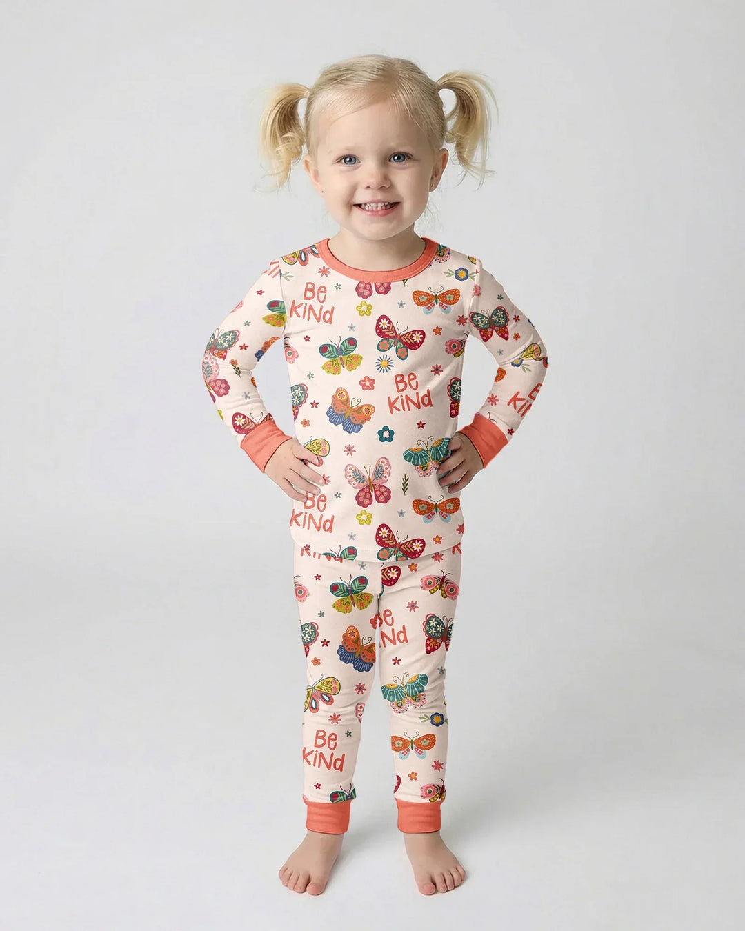 Template Bamboo Two Piece Long Sleeve Pyjamas Set