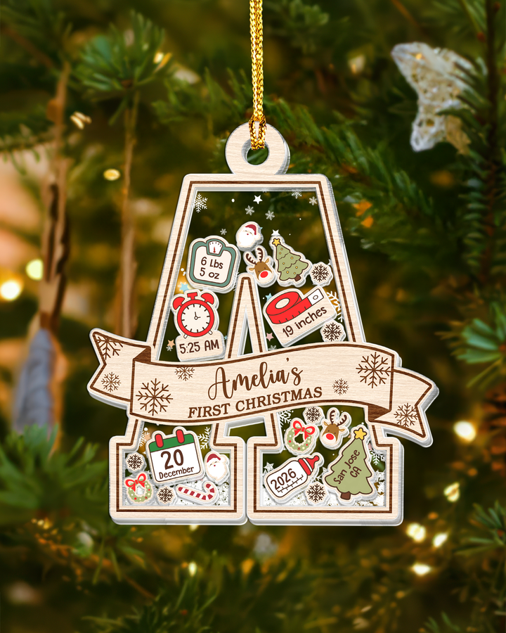 Baby's First Christmas Shaker Ornament
