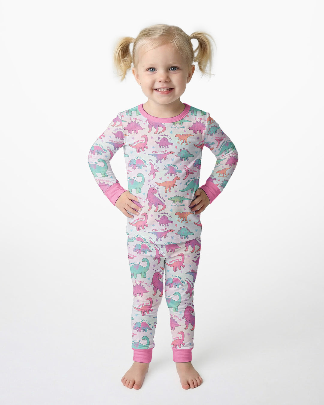 Template Bamboo Two Piece Long Sleeve Pyjamas Set