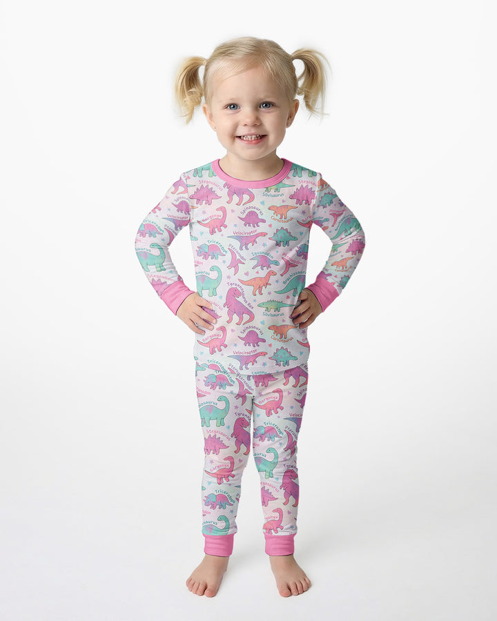 Template Bamboo Two Piece Long Sleeve Pyjamas Set