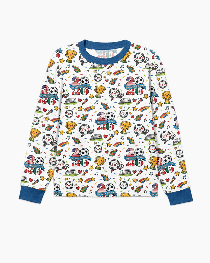 Soccer Fever 2026 Family Matching Bamboo Men's Pajama Set
