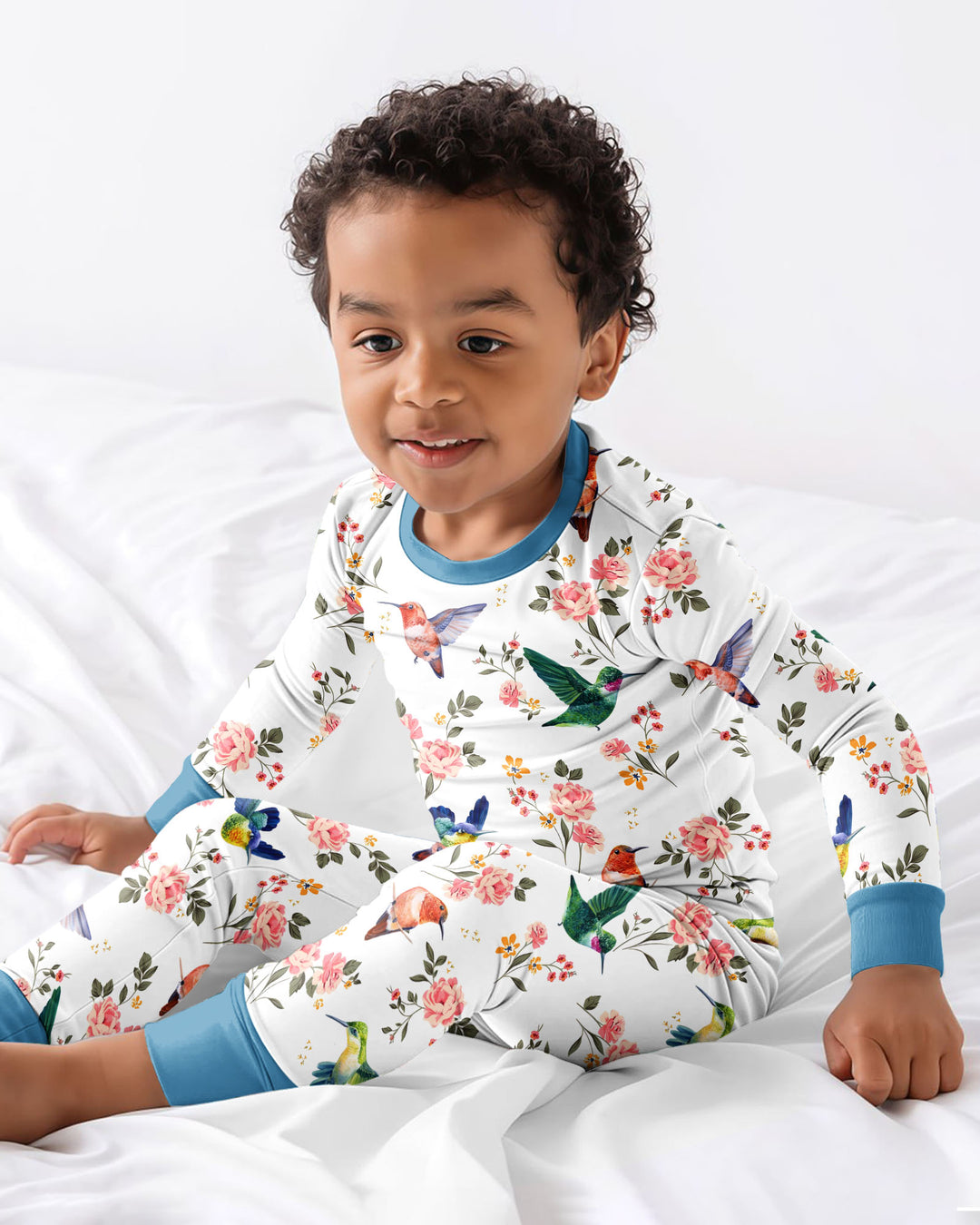 Template Bamboo Two Piece Long Sleeve Pyjamas Set