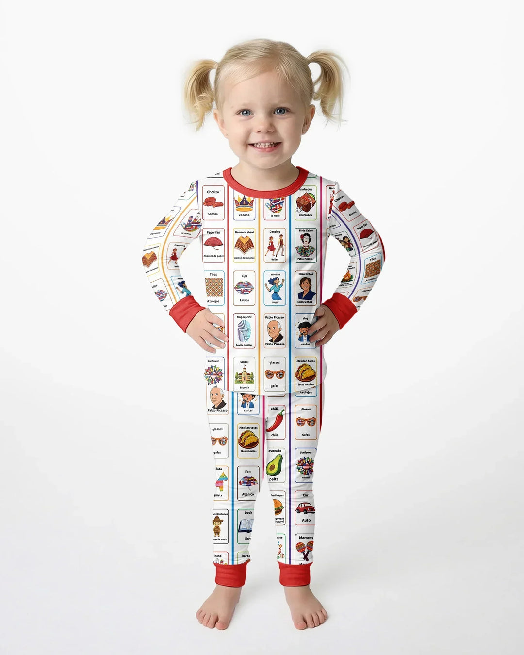 Template Bamboo Two Piece Long Sleeve Pyjamas Set