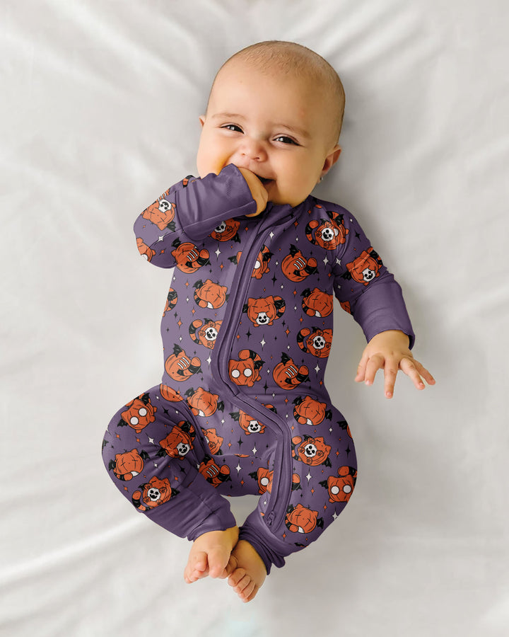 Batty Pumpkin Cats Bamboo Convertible Zippy