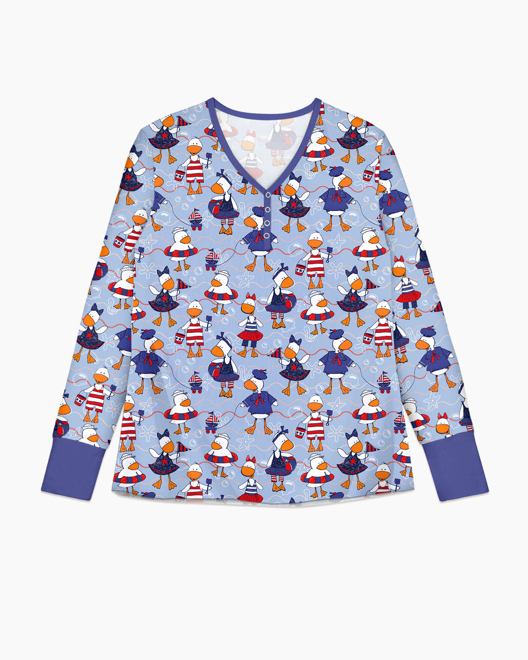 Freedom Floaties Family Matching Bamboo Women Pajama Set