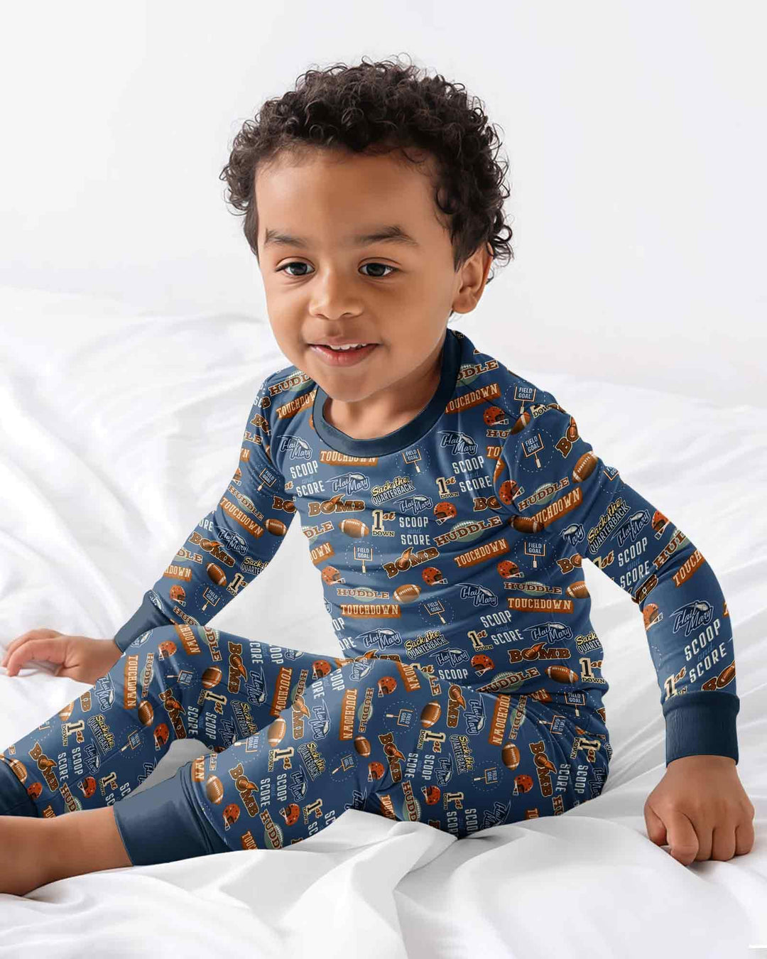 Template Bamboo Two Piece Long Sleeve Pyjamas Set