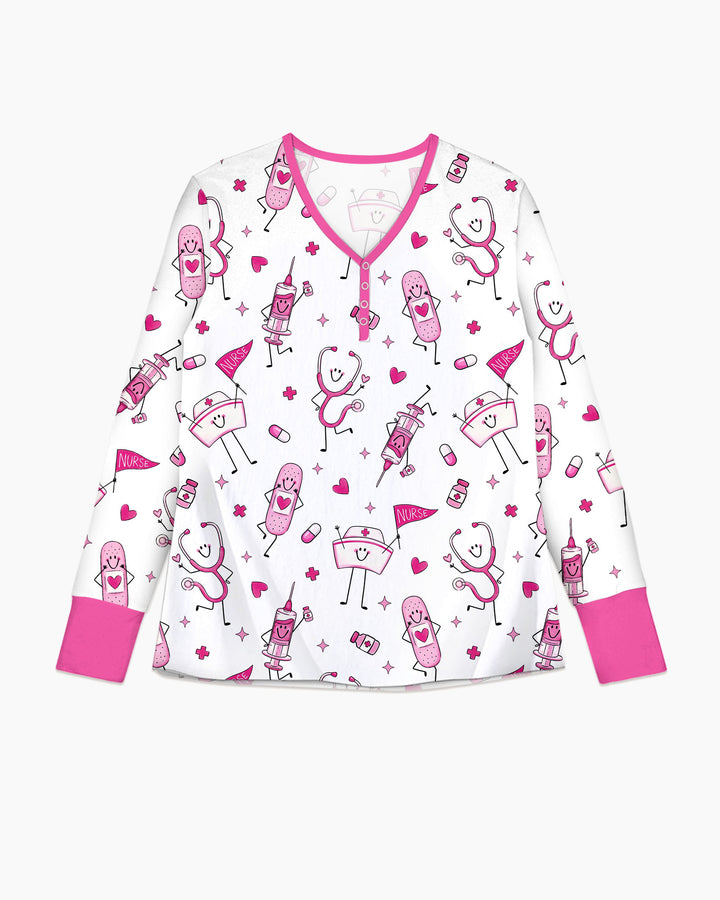 Cute Nurse Crew Bamboo Women Pajama Set