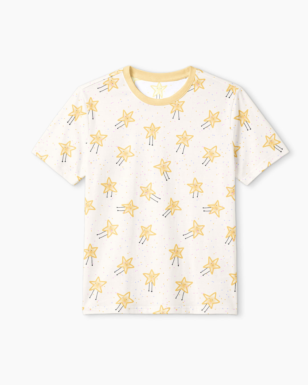 Happy Little Stars Family Matching Bamboo Men Short Sleeve Short Pajama Set