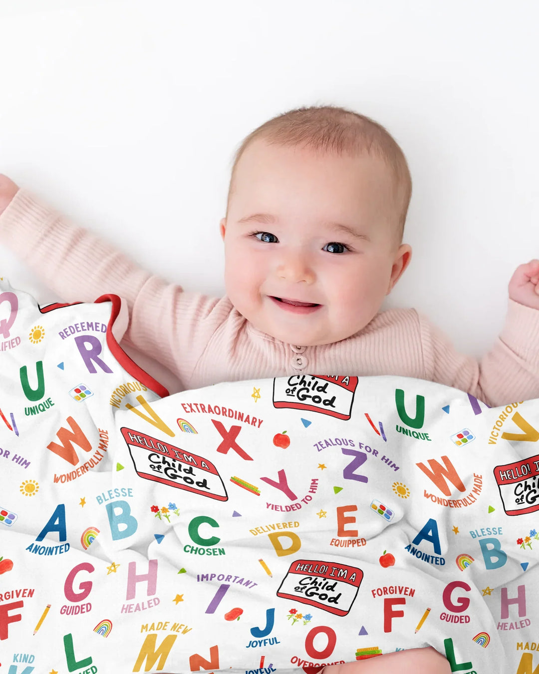 I'm A Child Of God ABCs Bamboo Blanket