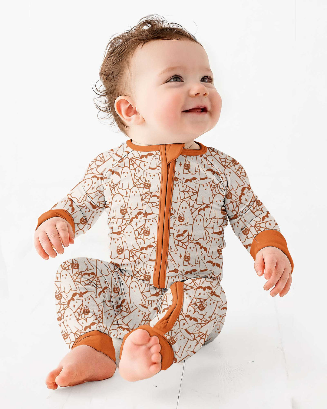 Boo Trick or Treat Ghosts Halloween Bamboo Convertible Zippy