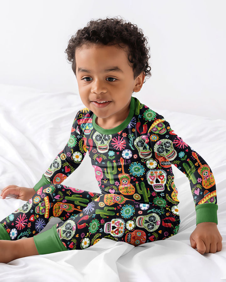 Mi Calaverita Bamboo Two Piece Long Sleeve Pajama Set