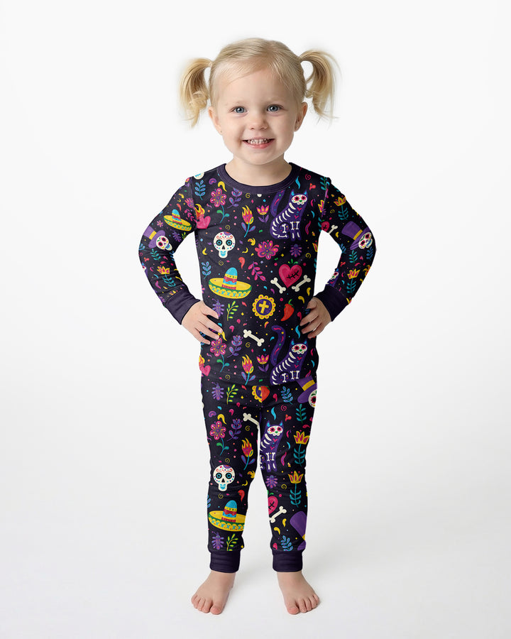 Template Bamboo Two Piece Long Sleeve Pyjamas Set