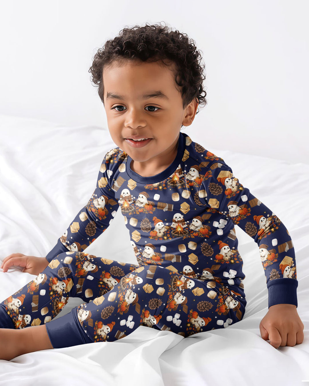 Campfire Boo Bamboo Two Piece Long Sleeve Pajama Set