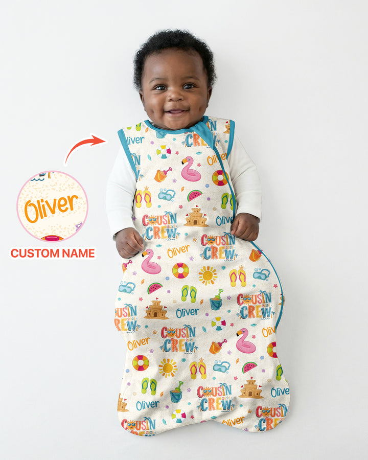 Custom Name Summer 2026 Cousin Crew Bamboo Sleep Bag