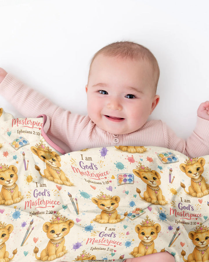 I Am God's Masterpiece Bamboo Blanket