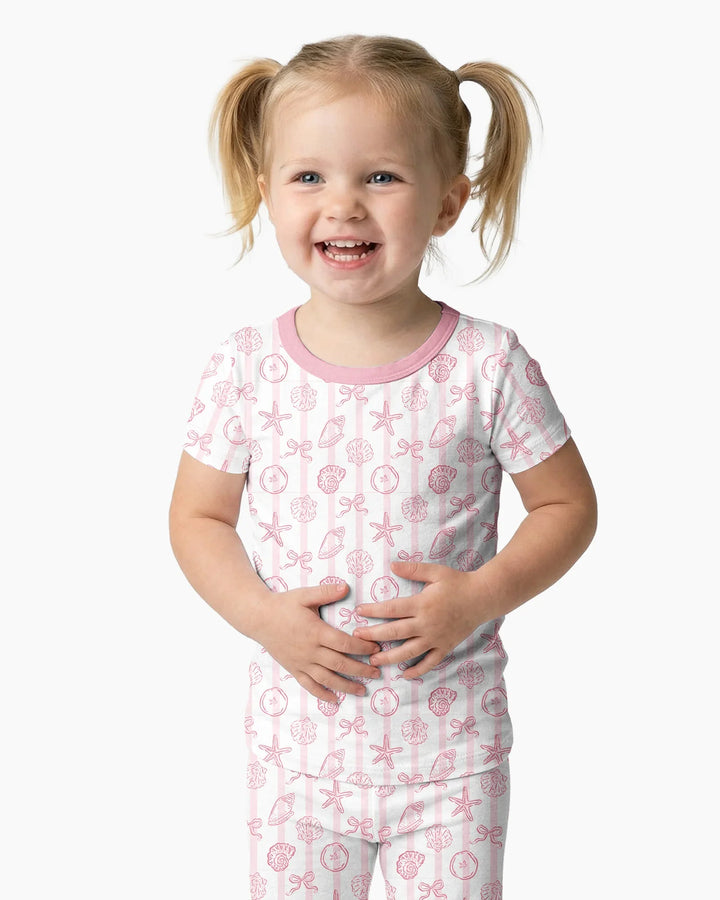 Coastal Keepsakes Family Matching Bamboo Two Piece Short Sleeve Pajama Set