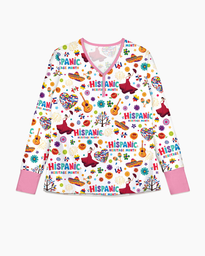 Fiesta Hispanic Heritage Month Bamboo Women Pajama Set