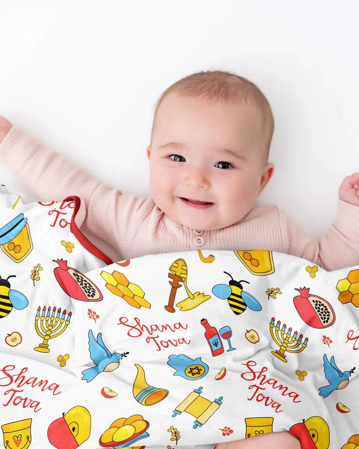 Shanah Tovah U'Metukah Bamboo Blanket