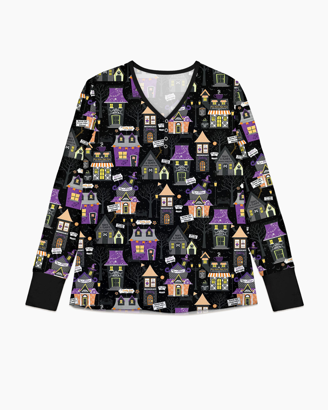 Halloween Hometown Bamboo Women Pajama Set