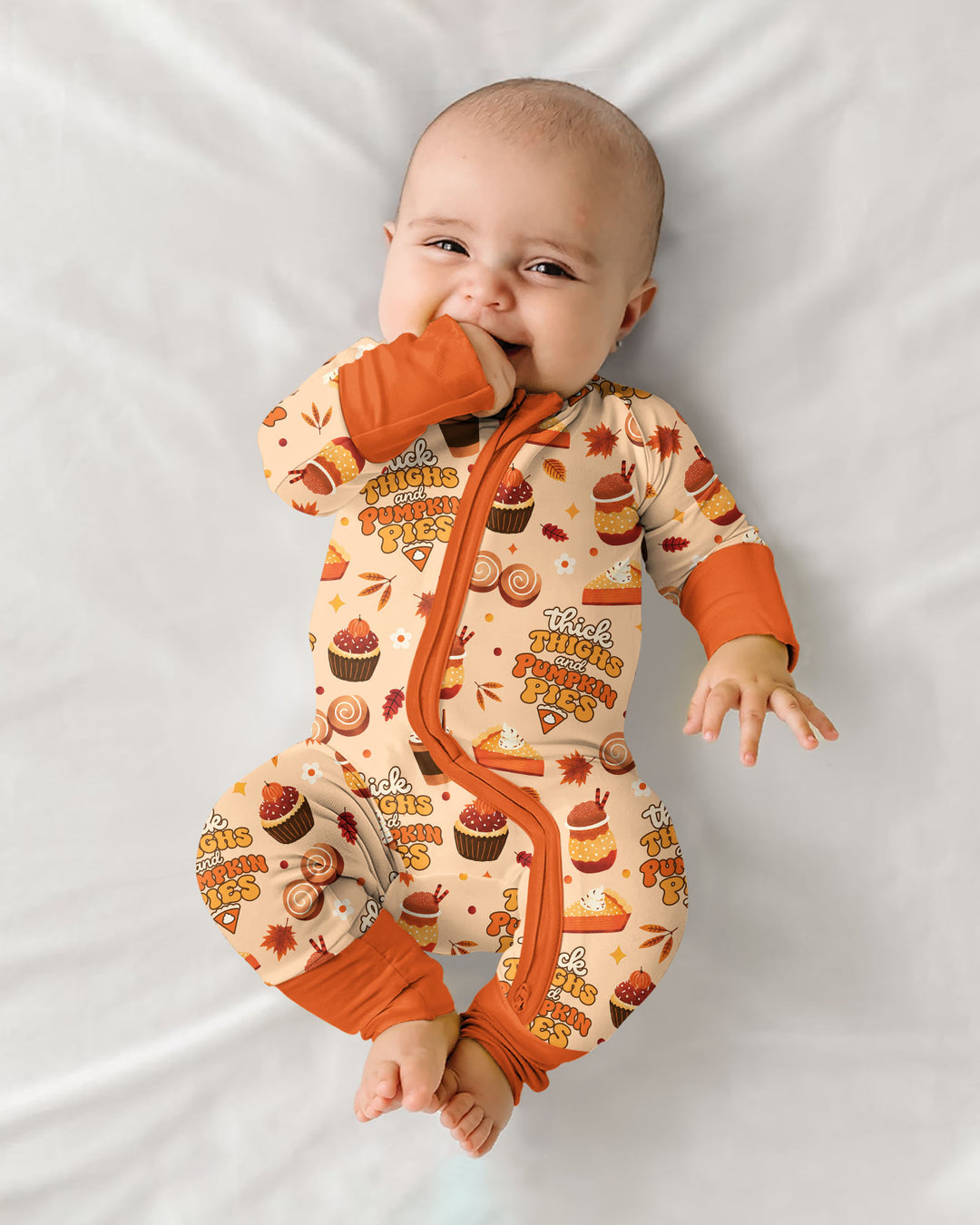 Thick Thighs and Pumpkin Pies Bamboo Convertible Zippy