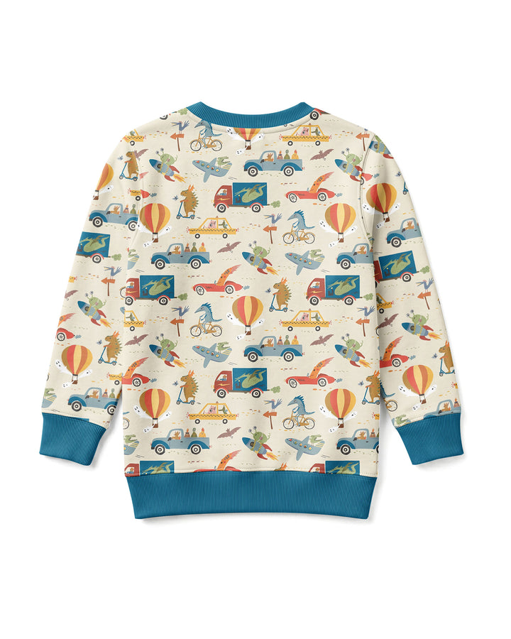 Monsters on the Move Bamboo Crewneck Sweatshirt