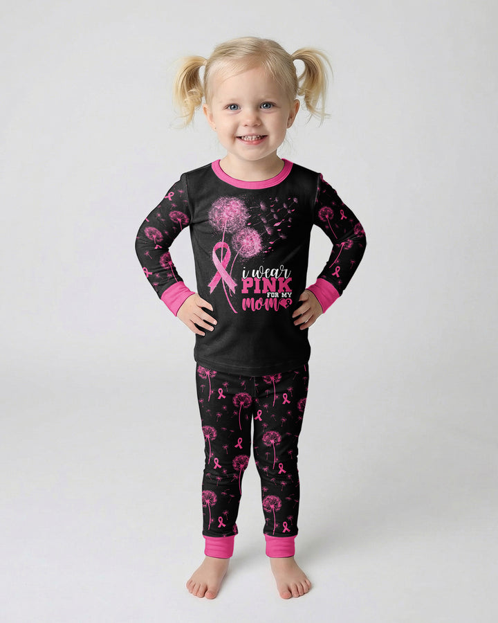Dandelion Pink For Mom Bamboo Two Piece Long Sleeve Pajama Set