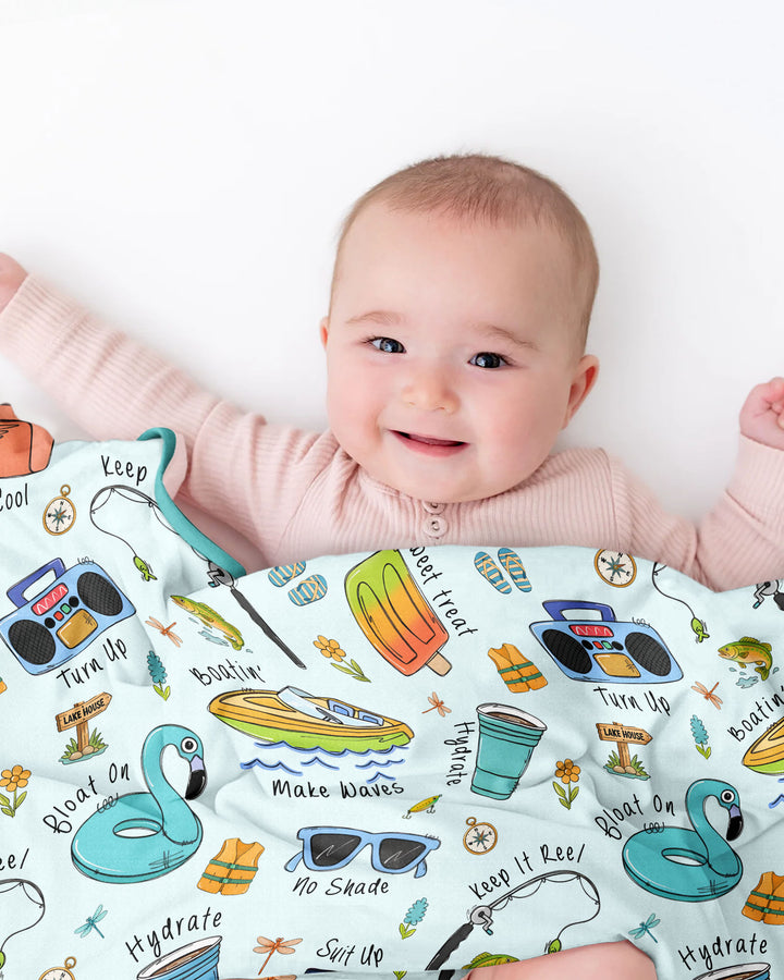 Lake Days Bamboo Blanket