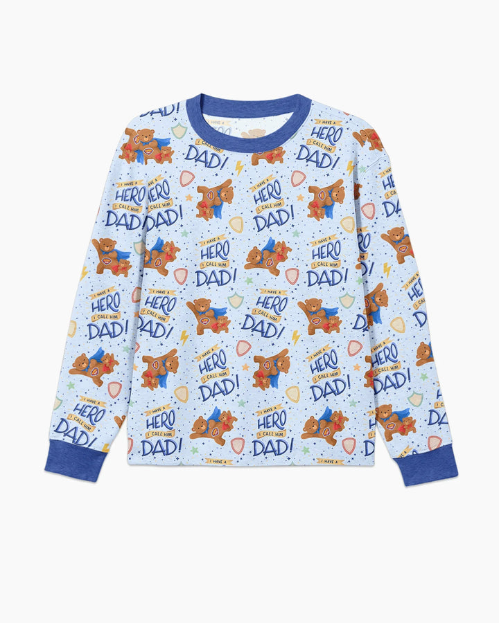 I Have A Hero Daddy & Me Matching Bamboo Men's Pajama Set