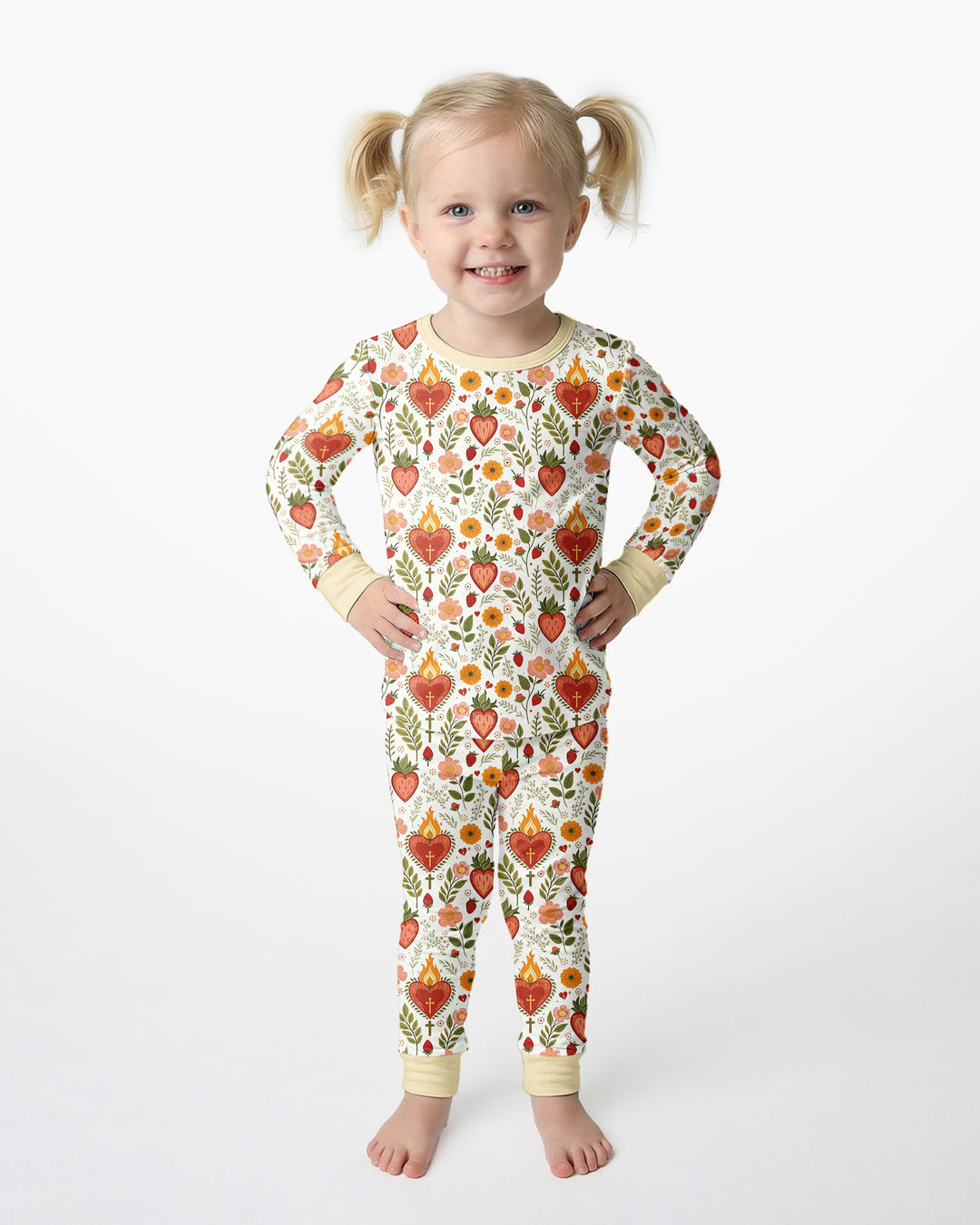 Sacred Blooms Bamboo Two Piece Long Sleeve Pajama Set