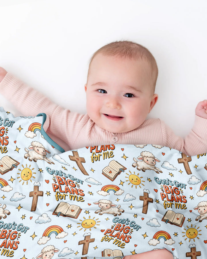 God's Got Big Plans For Me Bamboo Blanket