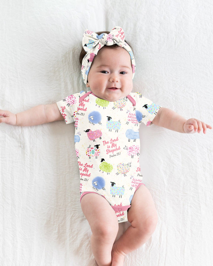 The Lord Is My Shepherd Psalm 23 Bamboo Bodysuit