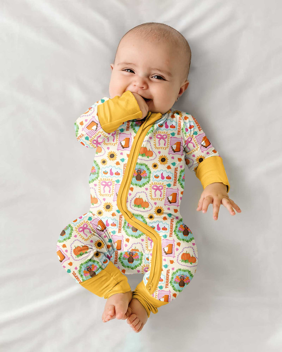 Sweet Thanksgiving Harvest Bamboo Convertible Zippy